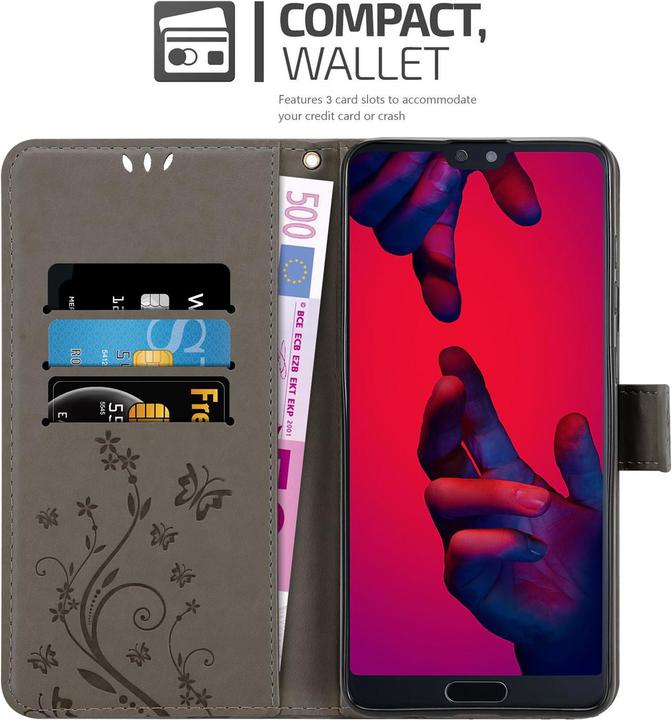 Actual product image Cadorabo Flower Book cover (Huawei P20 Pro, Huawei P20 Plus)