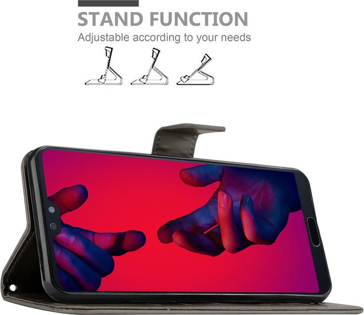 Actual product image Cadorabo Flower Book cover (Huawei P20 Pro, Huawei P20 Plus)