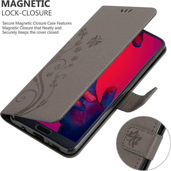 Actual product image Cadorabo Flower Book cover (Huawei P20 Pro, Huawei P20 Plus)