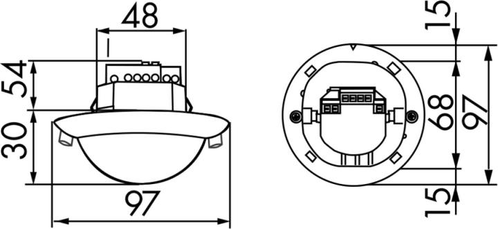 Image du produit BEG Détecteur de présence PD4-M-2C-DUO-UP 92252 RAL9010 LUXOMAT pour 2 (12 m)