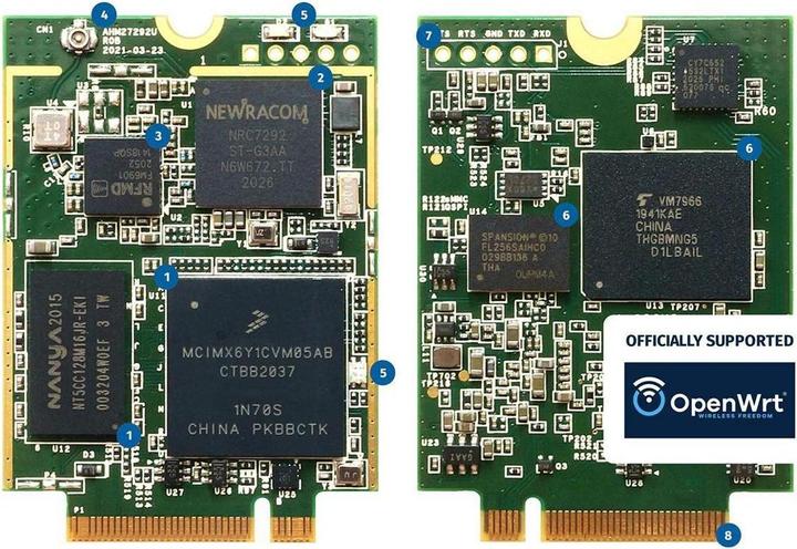Alfa Network s,,IEEE 802.11ah sub 1 GHz standalone M.2/NGFF B-key 3042