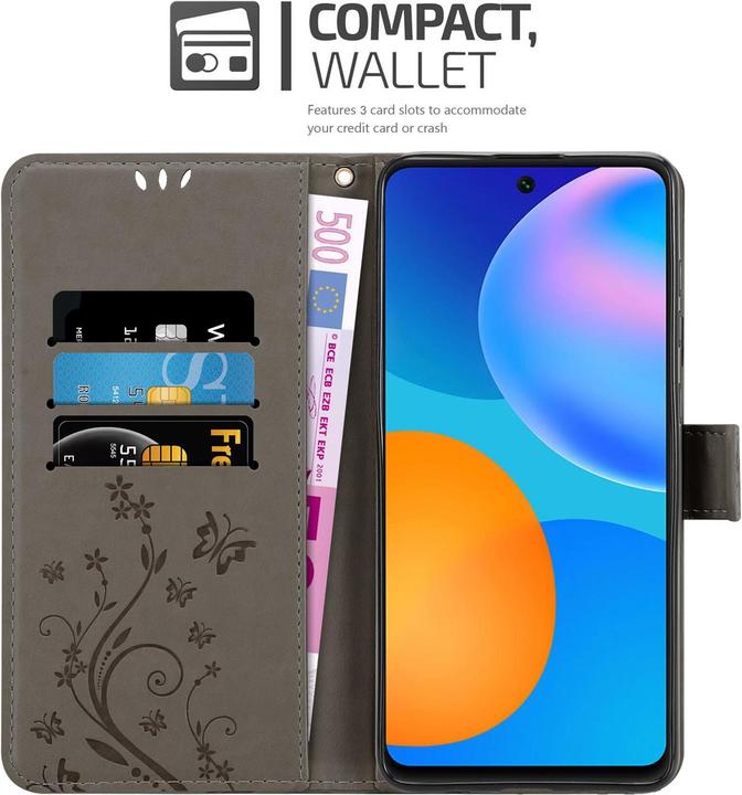 Produktbild Cadorabo Flower Book Hülle (Huawei P Smart (2021))