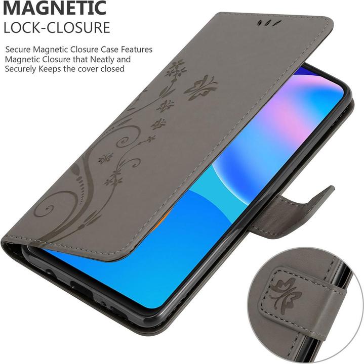 Produktbild Cadorabo Flower Book Hülle (Huawei P Smart (2021))