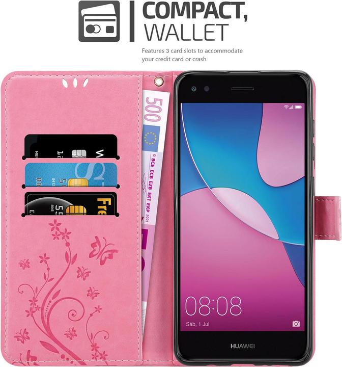Actual product image Cadorabo Flower Book cover (Huawei Y6 Pro (2017))