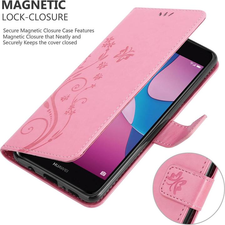 Actual product image Cadorabo Flower Book cover (Huawei Y6 Pro (2017))