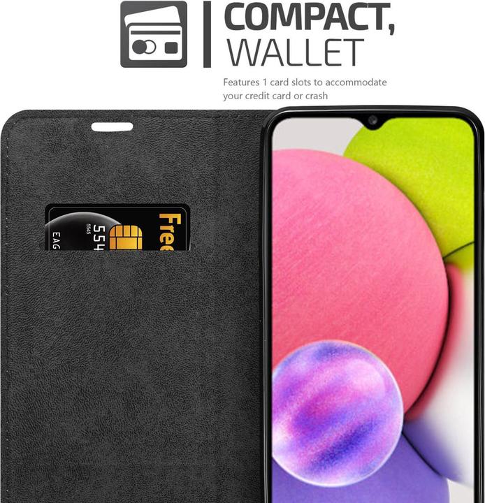 Actual product image Cadorabo Book Invis. Magnet sleeve (Samsung Galaxy A03s)