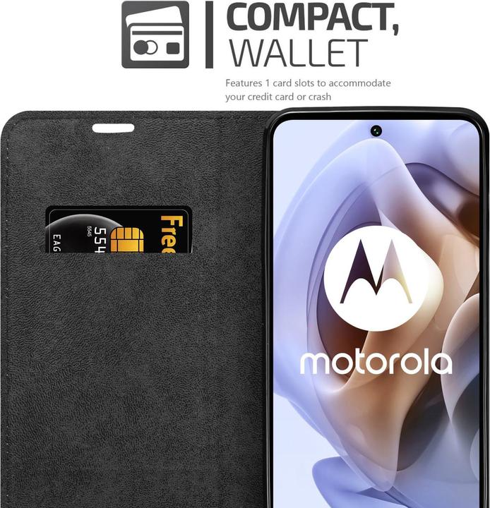 Produktbild Cadorabo Book Invis. Magnet Hülle (Motorola Moto G31, Motorola Moto G41)
