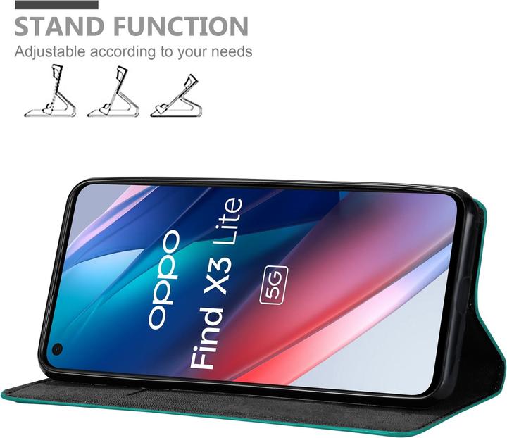 Image du produit Cadorabo Book Invis. Étui magnétique (Oppo Find X3 Lite)