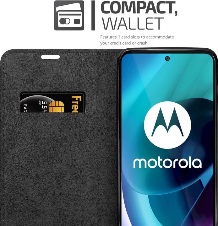 Actual product image Cadorabo Book Invis. Magnet sleeve (Motorola Moto G71 5G)