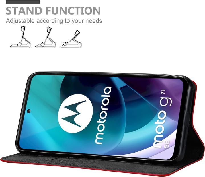 Image du produit Cadorabo Book Invis. Étui magnétique (Motorola Moto G71 5G)