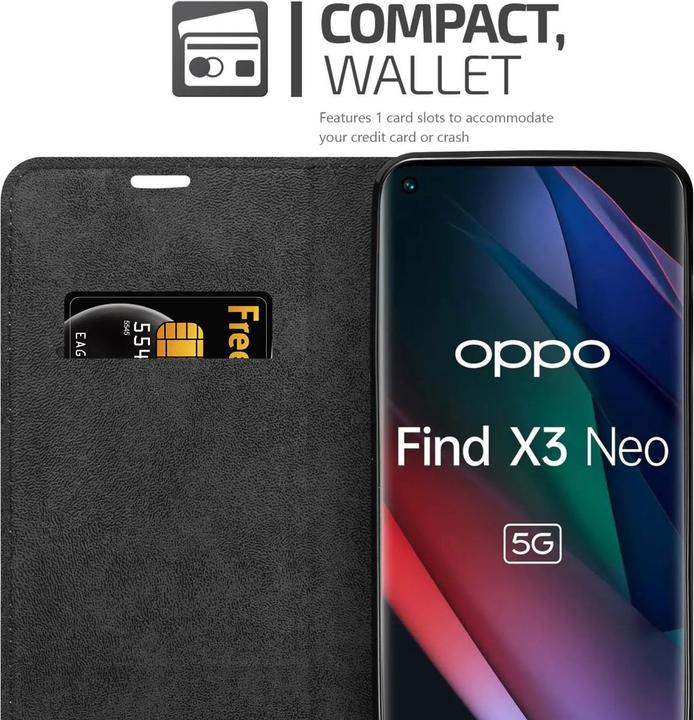 Immagine prodotto Cadorabo Libro Invis. Coperchio magnetico (Oppo Find X3 Neo)