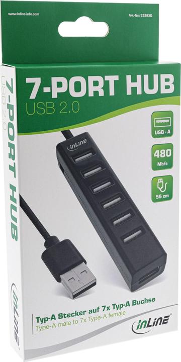 Produktbild InLine 33293D (USB-C, 7 Ports)