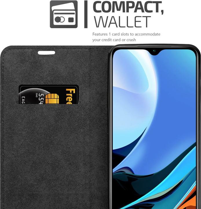 Immagine prodotto Cadorabo Libro Invis. Coperchio magnetico (Xiaomi Redmi 9T, Xiaomi Poco M3)