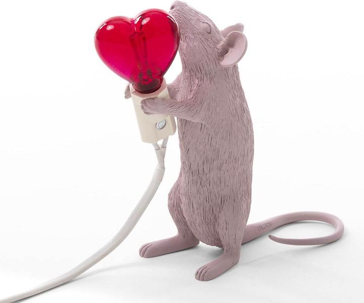 Image du produit Seletti Mouse Lamp Love "Step" lampe de table (90 lm, E14)