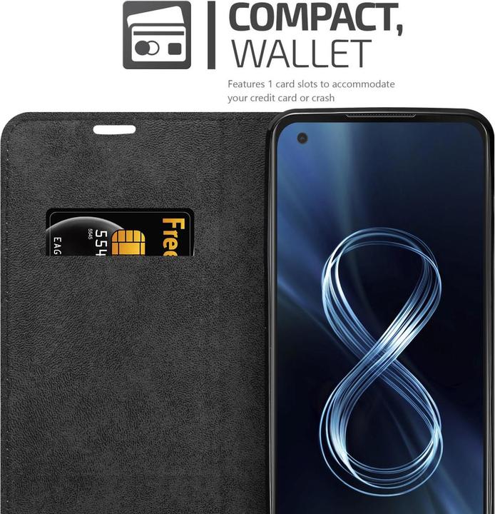 Actual product image Cadorabo Book Invis. Magnet sleeve (Asus Zenfone 8)