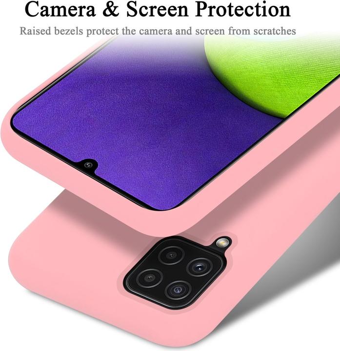 Actual product image Cadorabo TPU Liquid Silicone Case Cover (Samsung Galaxy M22, Samsung Galaxy A22, Samsung Galaxy A32)