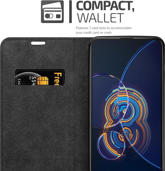 Actual product image Cadorabo Book Invis. Magnet sleeve (Asus Zenfone 8 Flip)