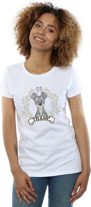 Actual product image Disney Womens/Ladies Lady And The Tramp Tramp Since 55 Cotton T-Shirt (XXL)
