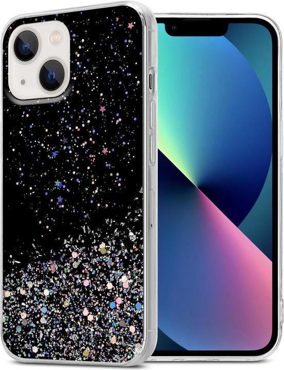 Image du produit Cadorabo Couverture TPU paillettes scintillantes (Apple iPhone 13 mini)