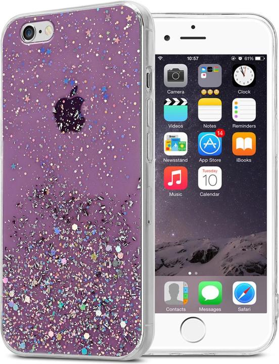 Lila mit Glitter