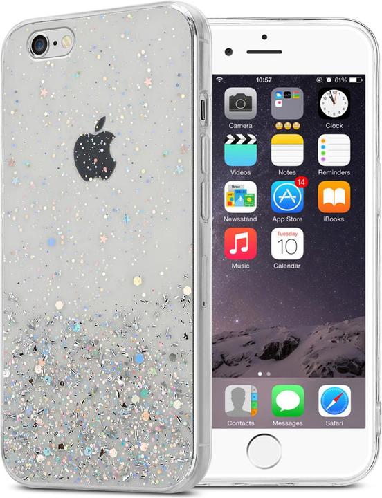 Transparent mit Glitter