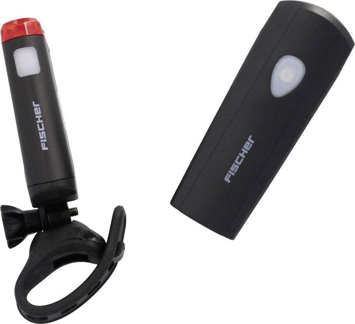 Actual product image Fischer Bicycle lighting set