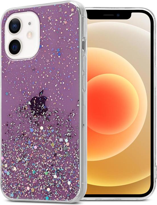 Lila mit Glitter
