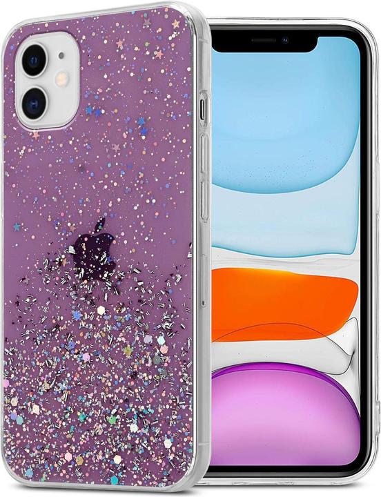 Purple with glitter