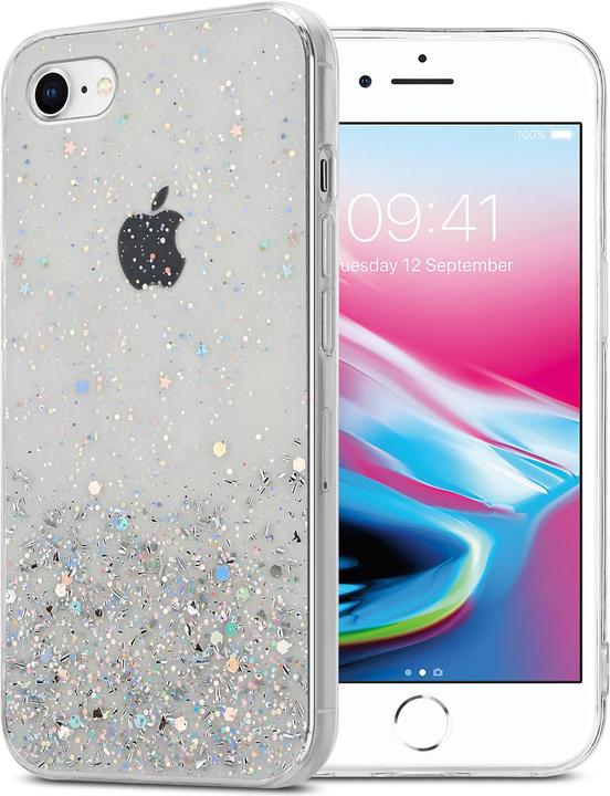 Transparent mit Glitter