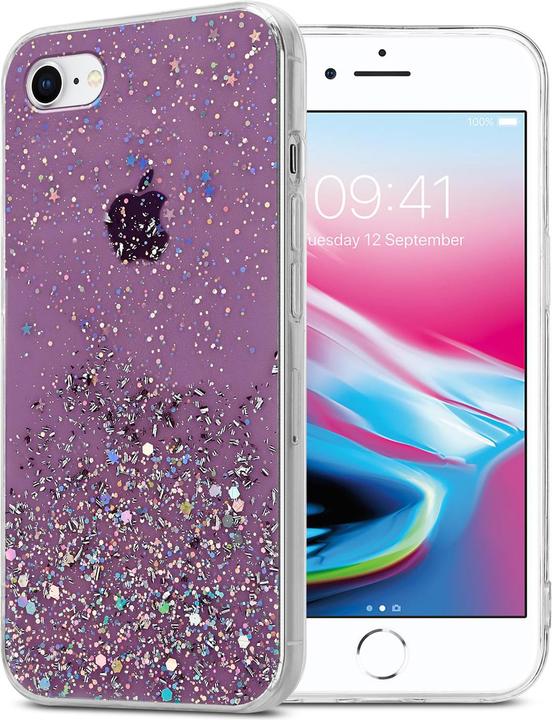 Lila mit Glitter