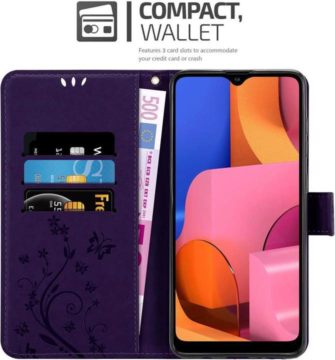 Produktbild Cadorabo Flower Book Hülle (Samsung Galaxy A21)