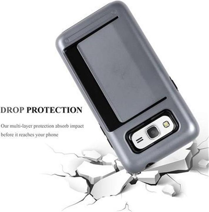 Produktbild Cadorabo Hybrid Schutzschild Hülle mit Kartenfach (Samsung Galaxy Grand Prime)