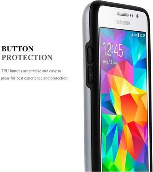 Produktbild Cadorabo Hybrid Schutzschild Hülle mit Kartenfach (Samsung Galaxy Grand Prime)
