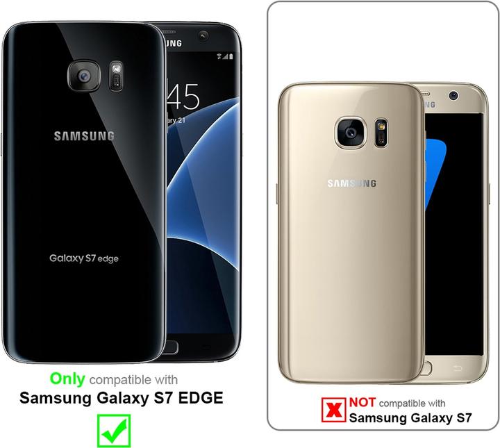 Image du produit Cadorabo Couverture rigide hybride gommée (Samsung Galaxy S7 Edge)