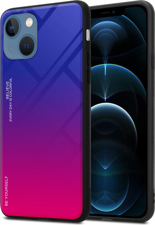 Actual product image Cadorabo TPU 2 colors glass envelope (Apple iPhone 13 mini)