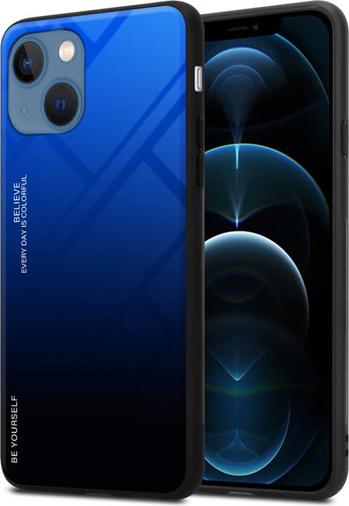 Produktbild Cadorabo TPU 2 Farben Glas Hülle (Apple iPhone 13 mini)