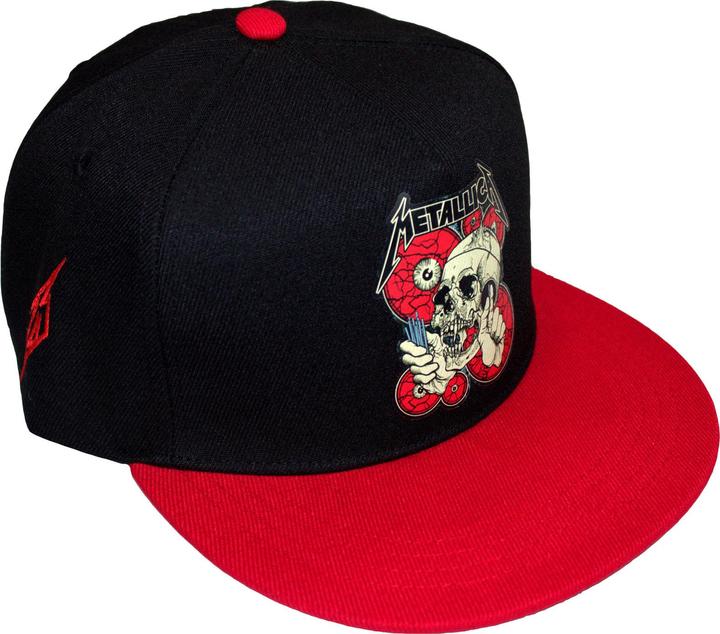 Metallica The Shortest Straw Red Eyes Snapback Cap