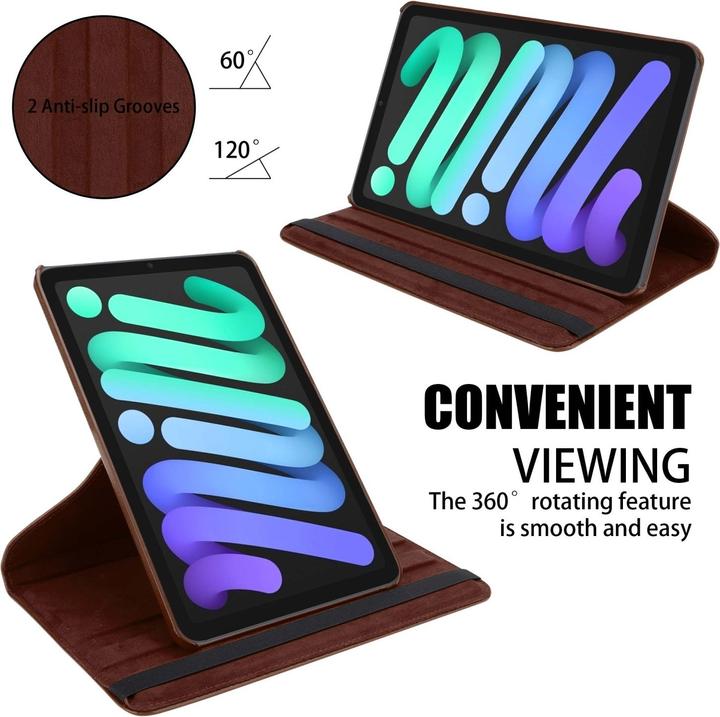 Produktbild Cadorabo Tablet Book Gummi (KEIN Wake Up) Hülle (iPad mini 6)