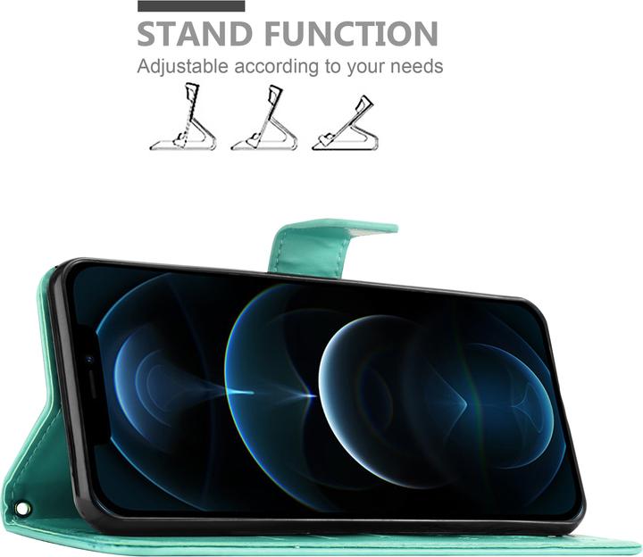 Actual product image Cadorabo Flower Book cover (Apple iPhone 13 Pro Max)