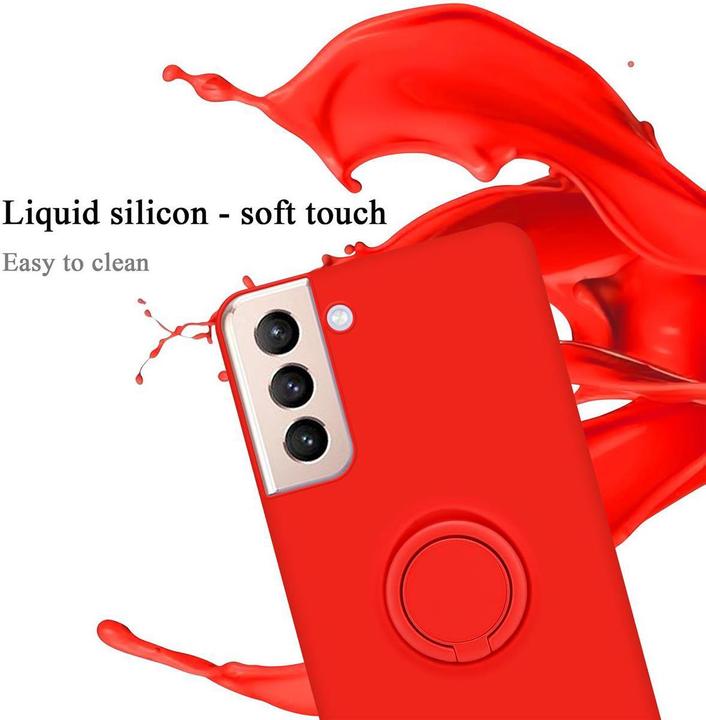 Productafbeelding Cadorabo TPU Vloeibare Ring Silicone Hoesje (Samsung Galaxy S21+)