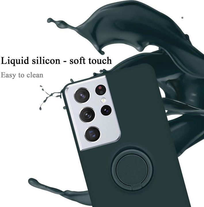 Actual product image Cadorabo TPU Liquid Ring Silicone Case Cover (Samsung Galaxy S21 Ultra)