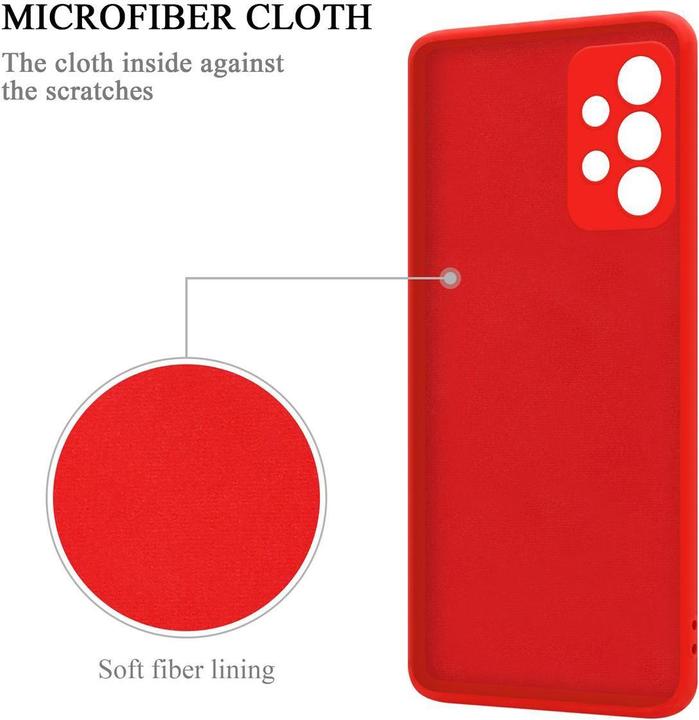 Actual product image Cadorabo TPU Liquid Ring Silicone Case Cover (Samsung Galaxy A52, Samsung Galaxy A52 5G, Samsung Galaxy A52s 5G)