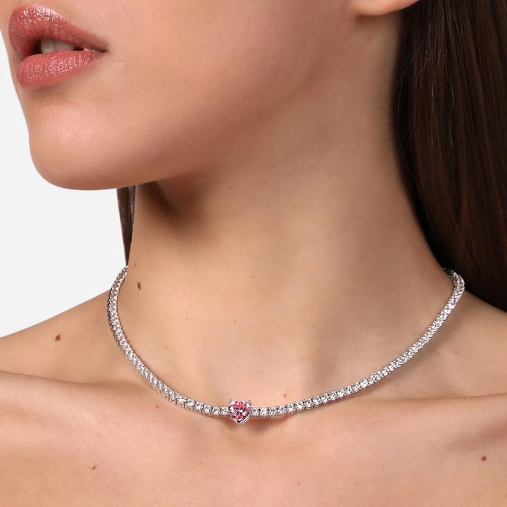 Actual product image Chiara Ferragni Diamond Heart Necklace (Stainless steel)