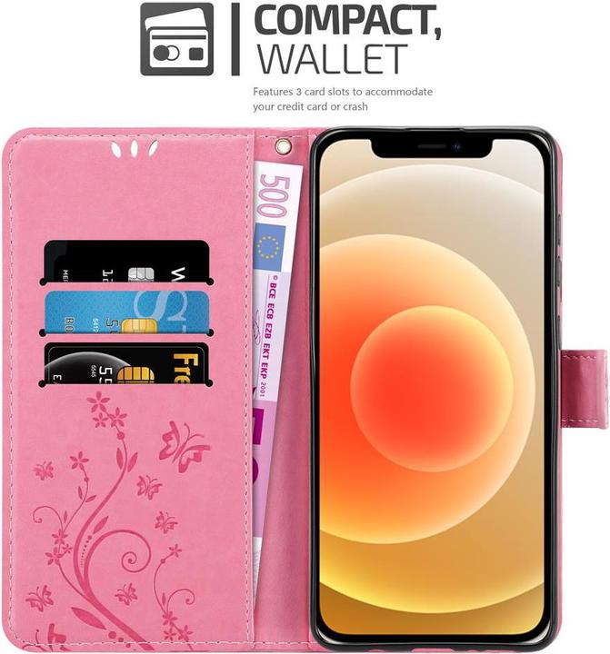 Actual product image Cadorabo Flower Book cover (Apple iPhone 12 mini)