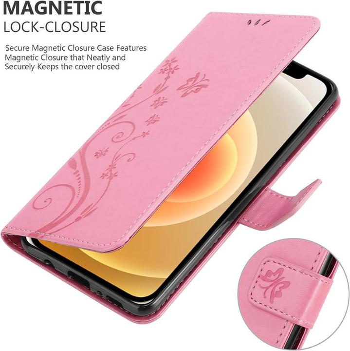 Actual product image Cadorabo Flower Book cover (Apple iPhone 12 mini)