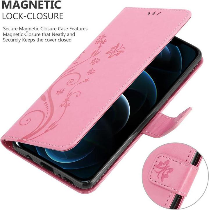 Actual product image Cadorabo Flower Book cover (Apple iPhone 12 Pro Max)