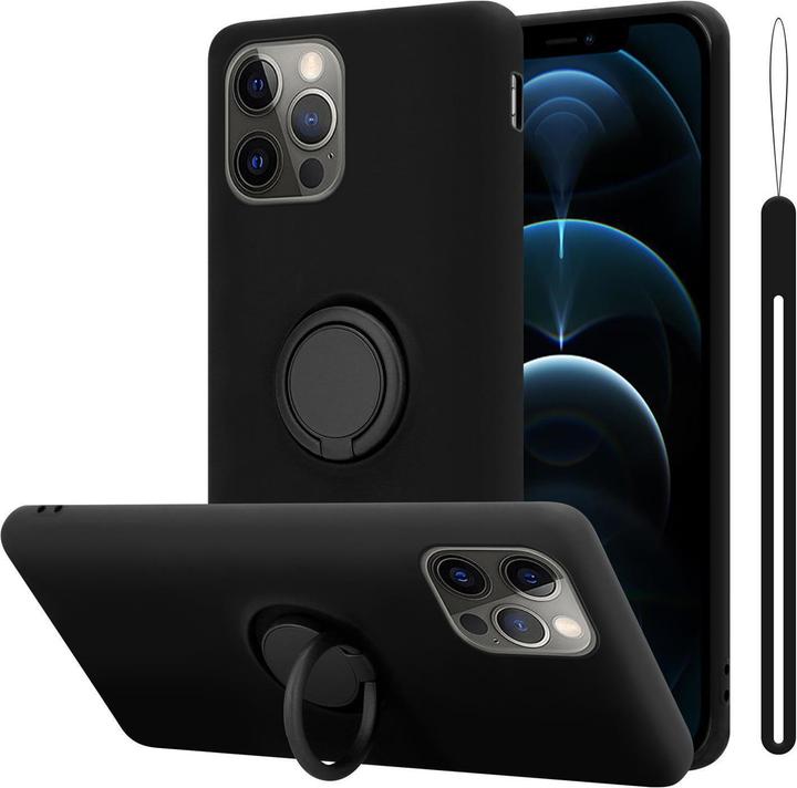 Actual product image Cadorabo TPU Liquid Ring Silicone Case Cover (Realme 12 Pro+, Apple iPhone 12)