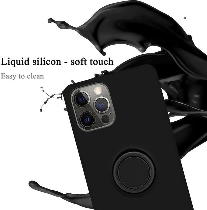 Actual product image Cadorabo TPU Liquid Ring Silicone Case Cover (Realme 12 Pro+, Apple iPhone 12)