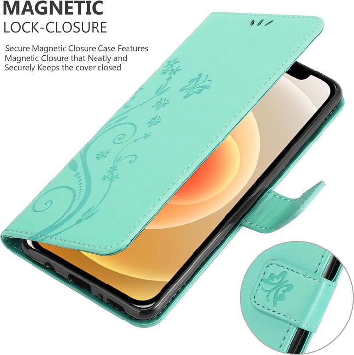 Image du produit Cadorabo Pochette Flower Book (Apple iPhone 12 mini)