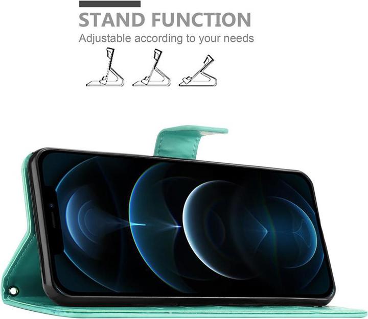 Actual product image Cadorabo Flower Book cover (Apple iPhone 12 Pro Max)